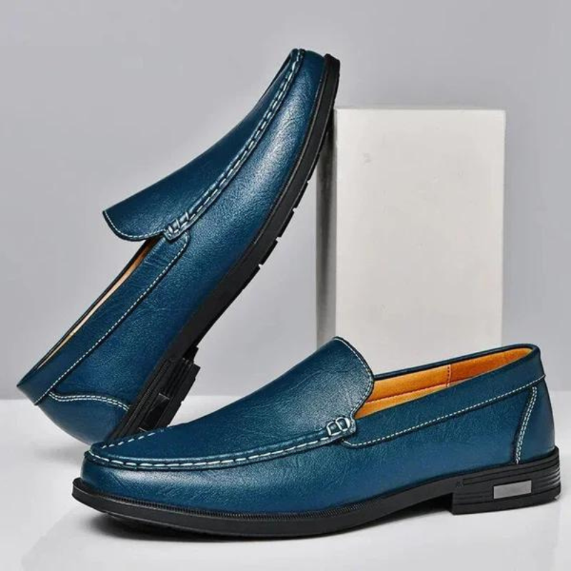 Mocassins en cuir – Chaussures habillées à enfiler haut de gamme pour homme