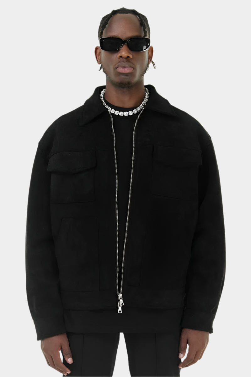 Veste Simili Cuir pour Homme – Style Motard Chic et Confortable