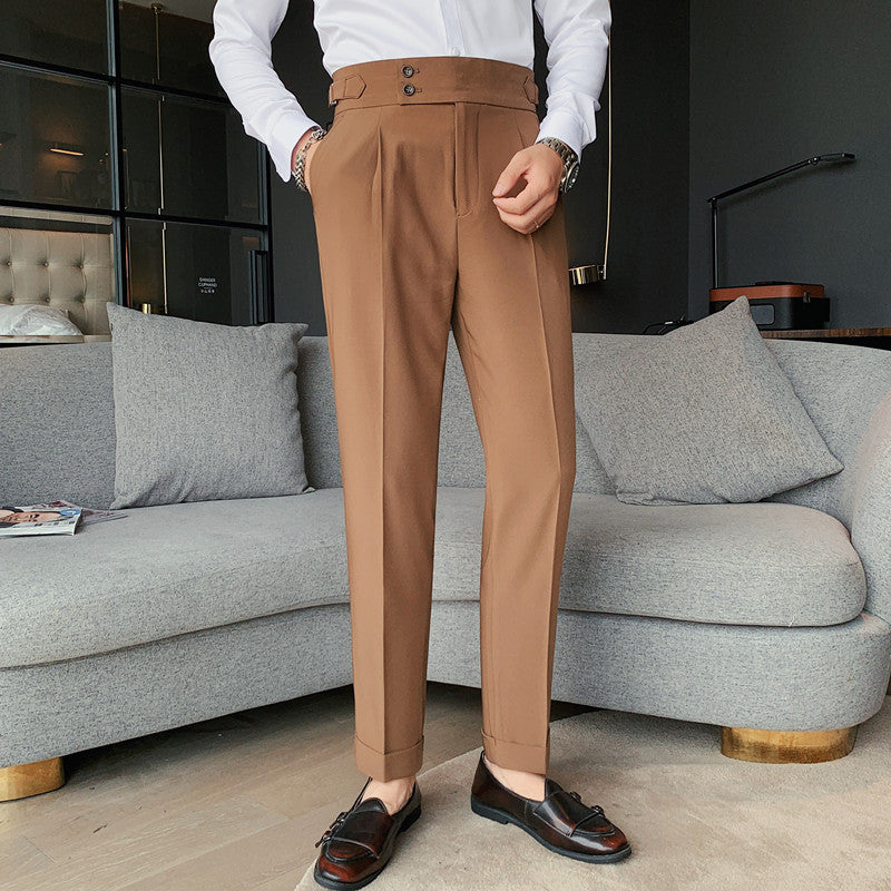 Pantalon slim fit pour homme – Style business décontracté moderne