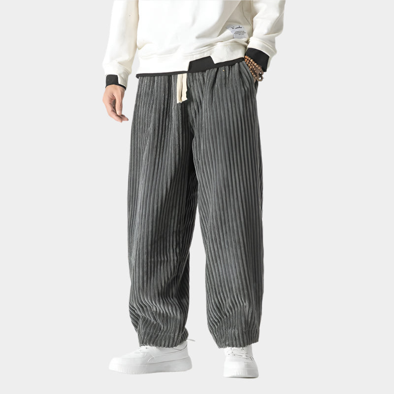 Pantalon de détente en velours côtelé urbain – Coupe décontractée pour homme