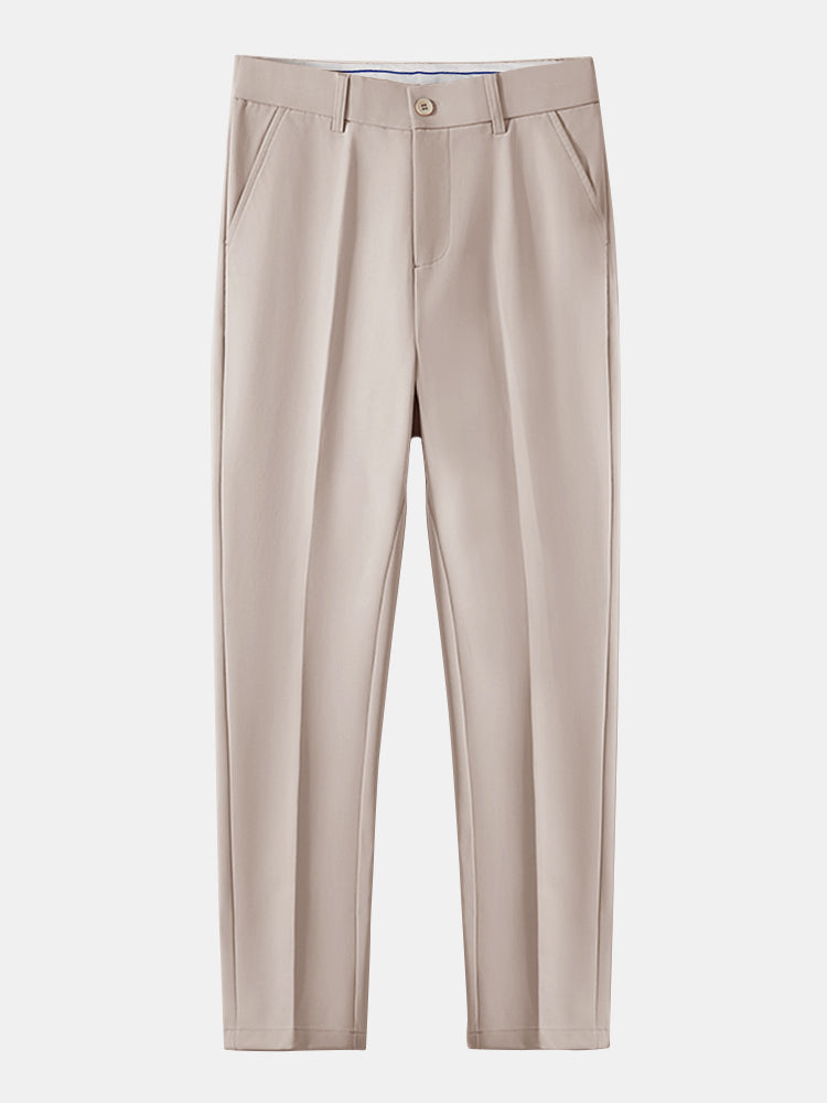 Polo V col jacquard & pantalon fuselé – Ensemble golf homme