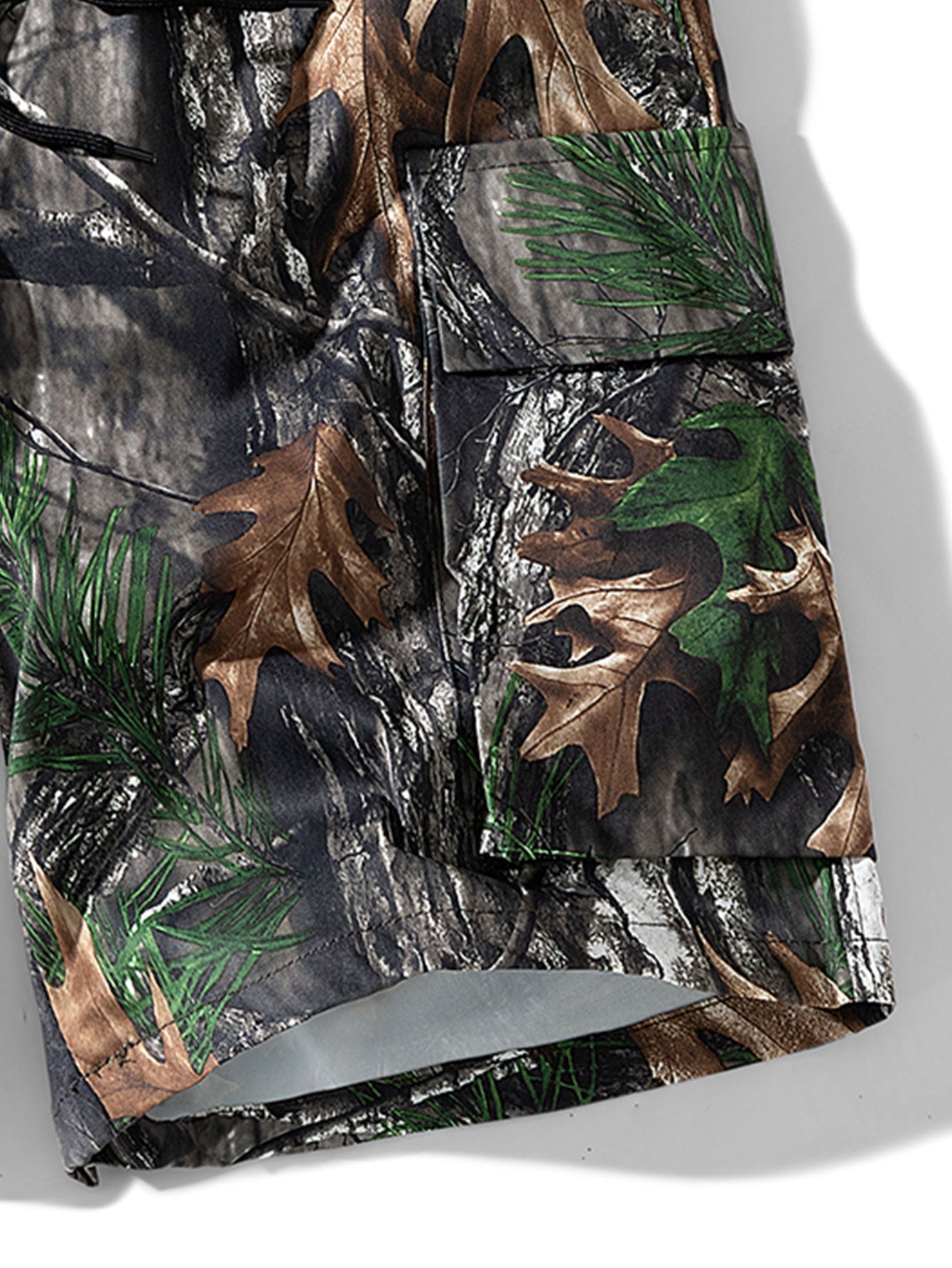 Short bermuda camouflage forêt – Style extérieur à cordon pour homme