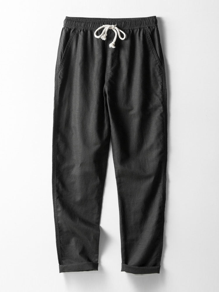 Ensemble à manches courtes pour homme – Tenue d'été légère en lin
