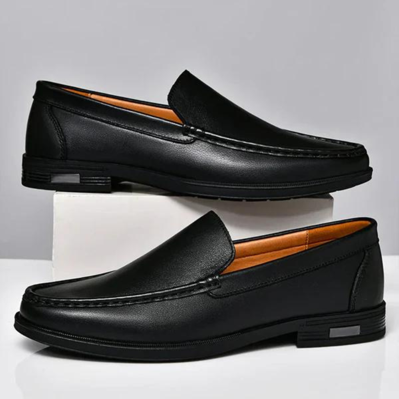 Mocassins en cuir – Chaussures habillées à enfiler haut de gamme pour homme