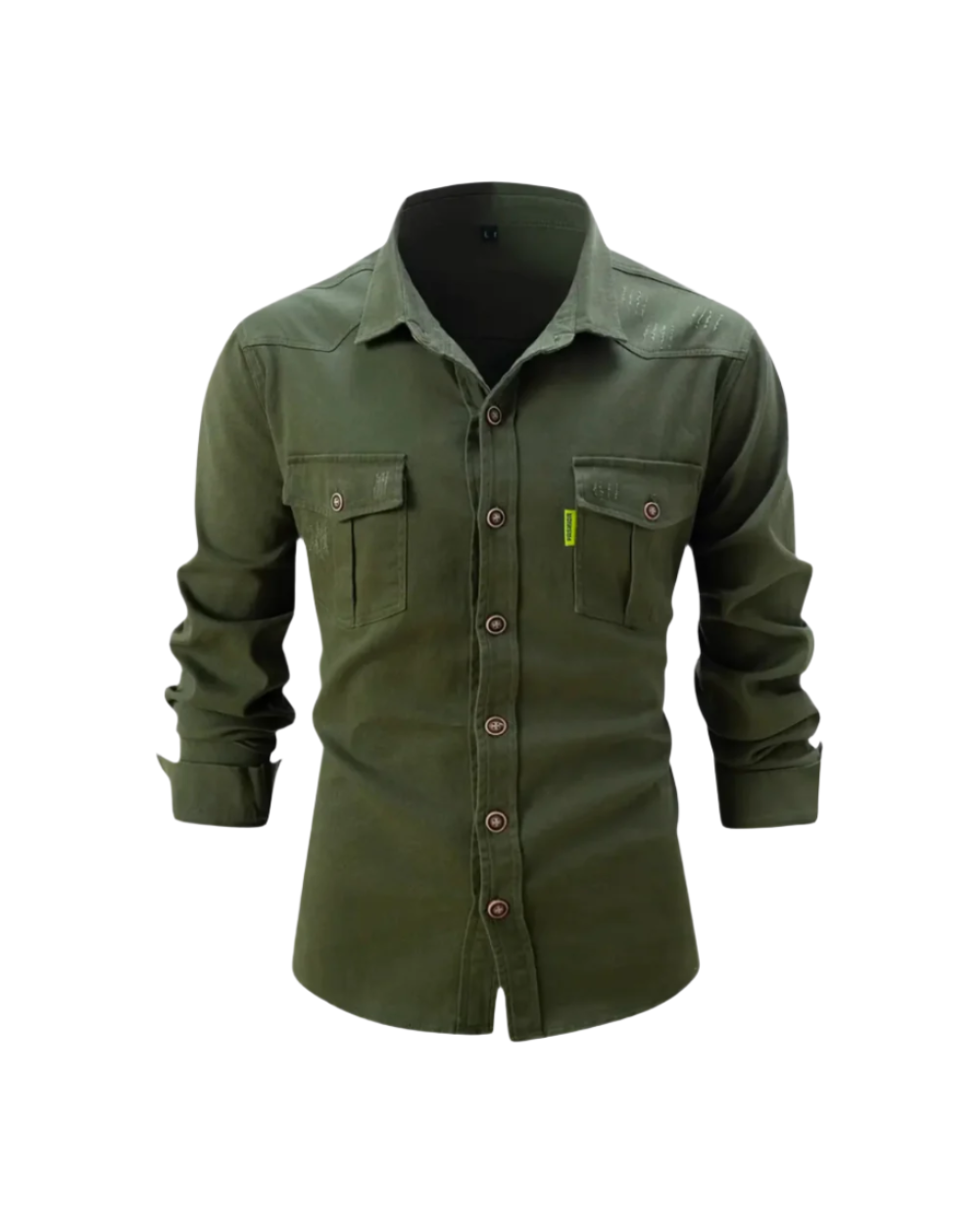 Chemise en jean boutonnée coupe moderne et décontractée pour homme