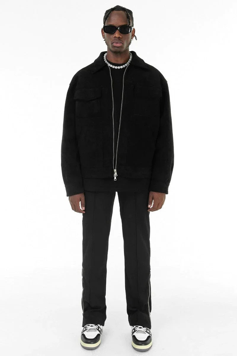 Veste Simili Cuir pour Homme – Style Motard Chic et Confortable