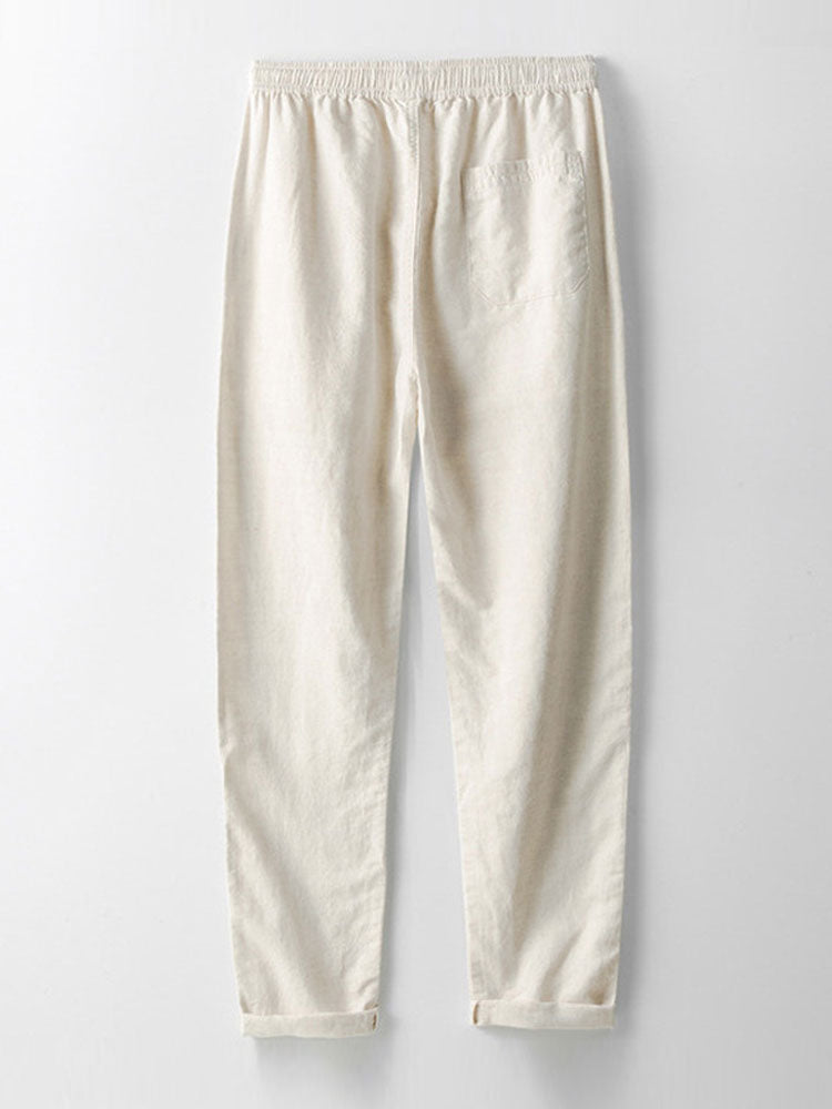 Ensemble à manches courtes pour homme – Tenue d'été légère en lin