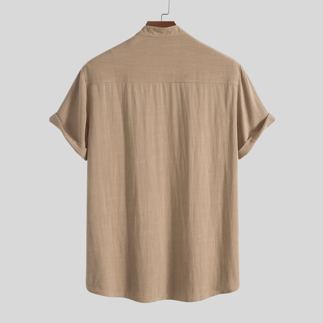 Ensemble chemise et pantalon en lin de luxe pour homme – Vêtements d'été respirants