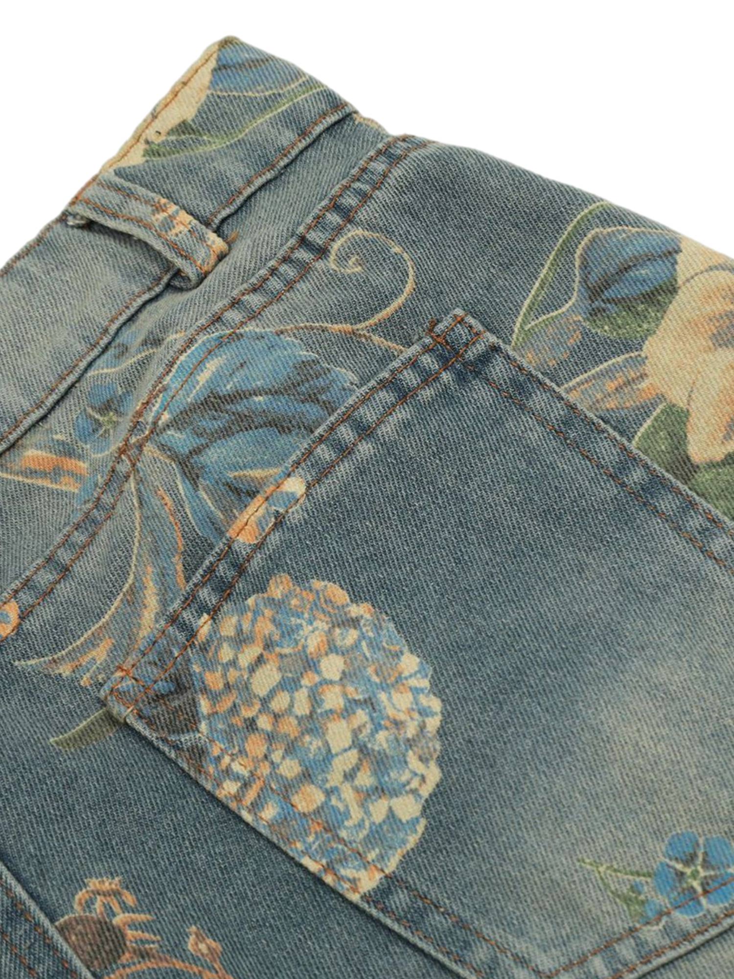 Pantalon ample à imprimé floral pour homme - Style streetwear