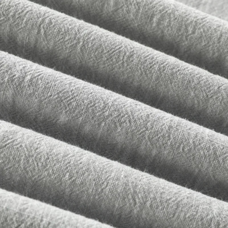 T-shirt d'été en coton et lin à col en V – Chemise décontractée et respirante pour homme