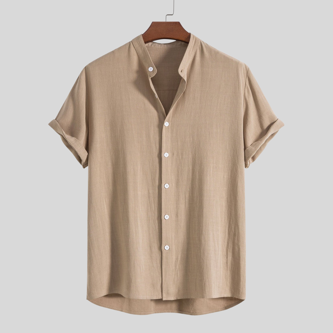 Ensemble chemise et pantalon en lin de luxe pour homme – Vêtements d'été respirants