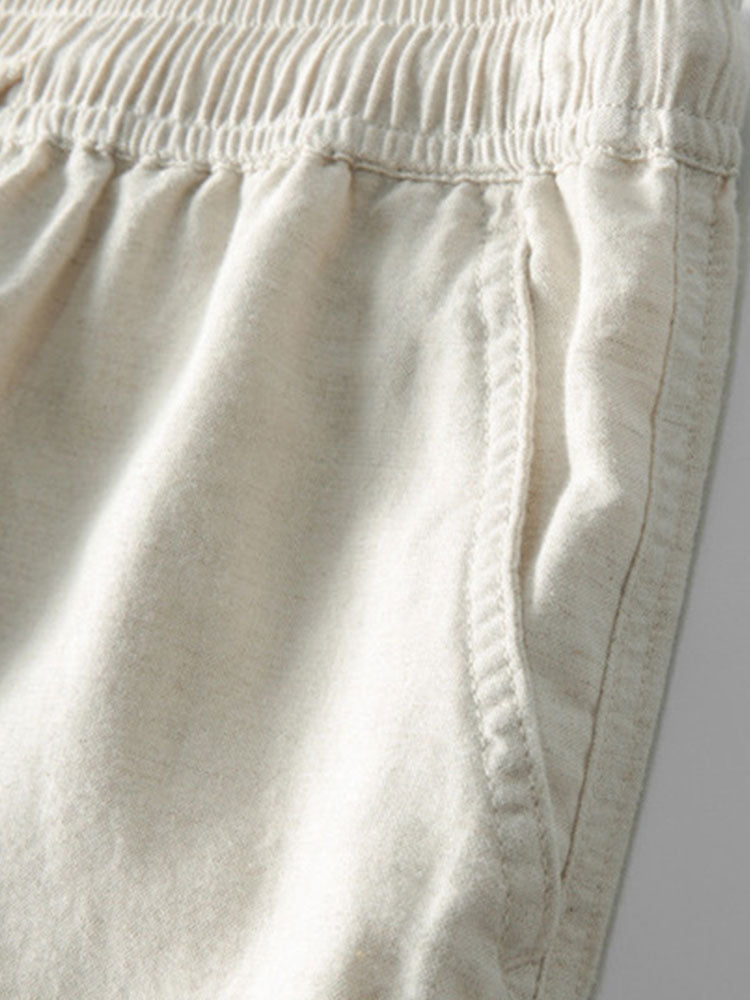 Ensemble à manches courtes pour homme – Tenue d'été légère en lin
