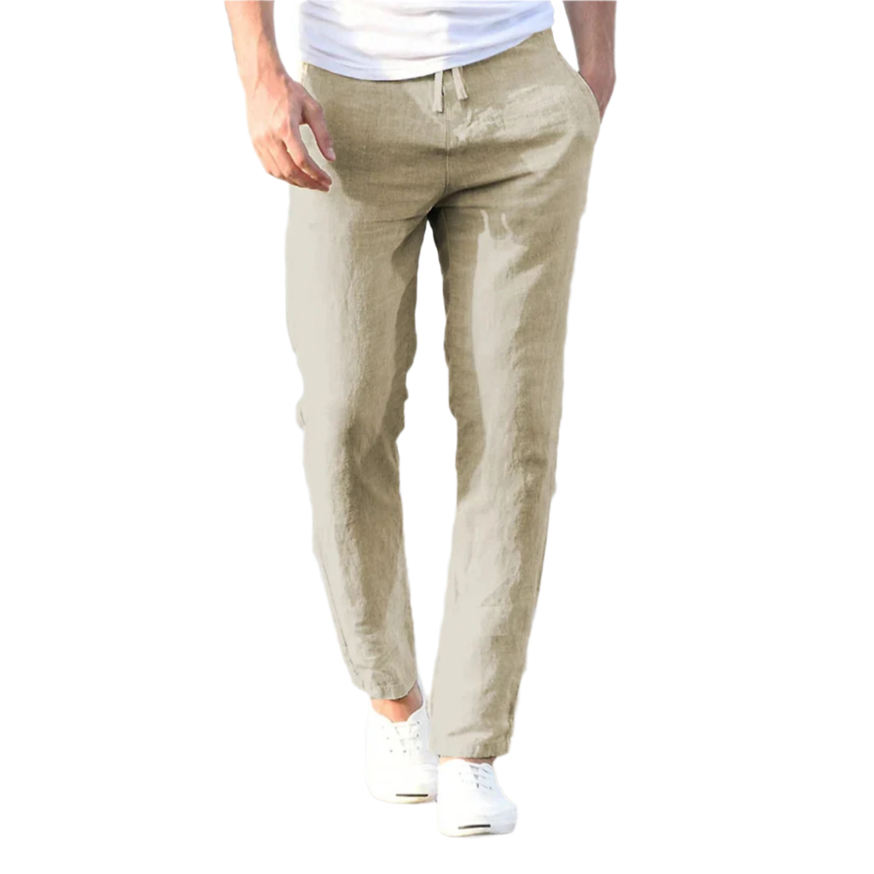Pantalon léger pour homme – Tissu respirant été décontracté