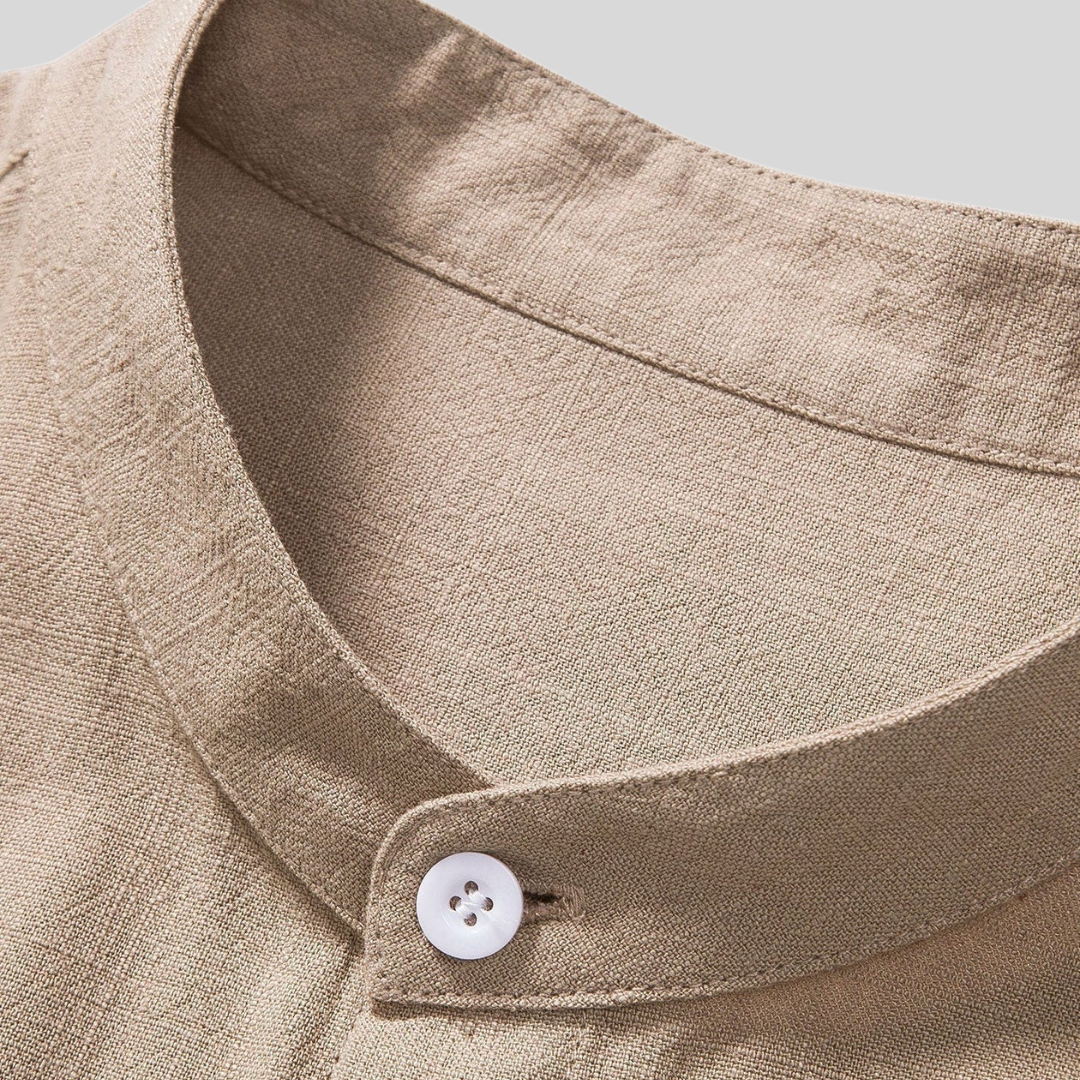 Ensemble chemise et pantalon en lin de luxe pour homme – Vêtements d'été respirants