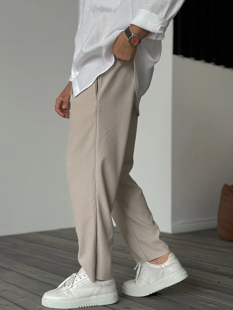Pantalon habillé luxe doux – Élégance quotidienne pour homme
