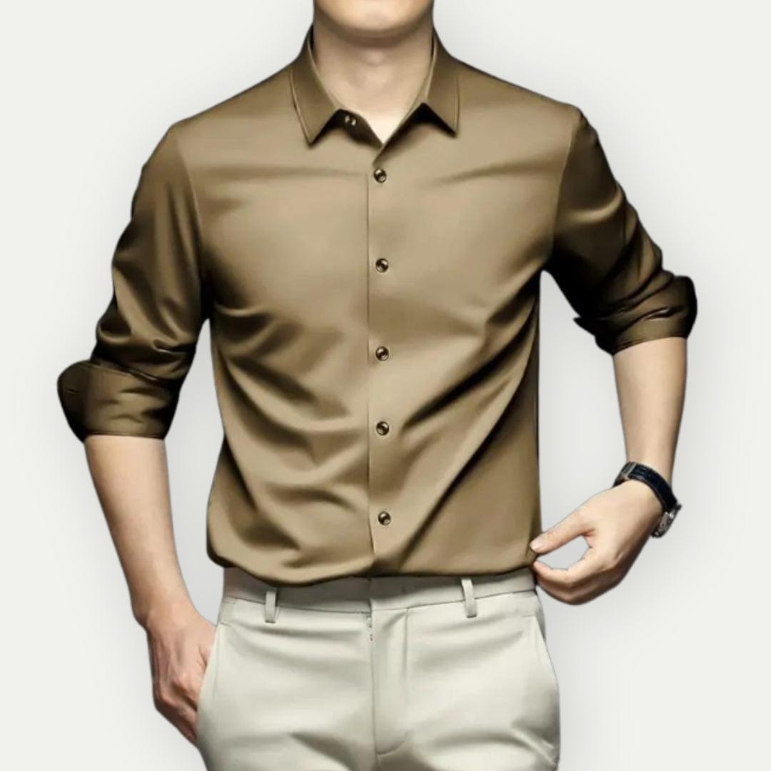 Achille – Chemise anti-rides et sans repassage, alliant confort et élégance
