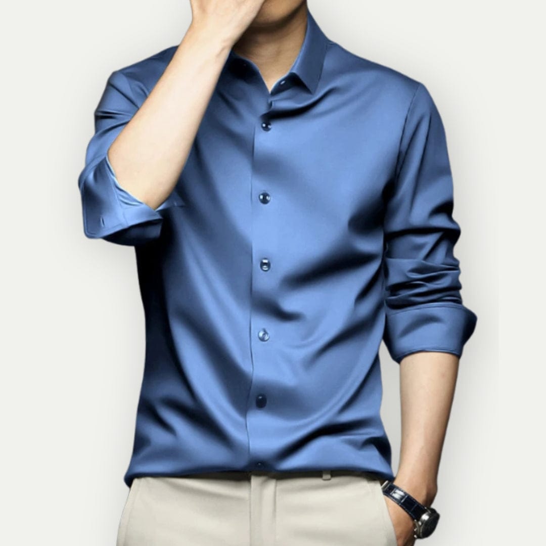 Achille – Chemise anti-rides et sans repassage, alliant confort et élégance