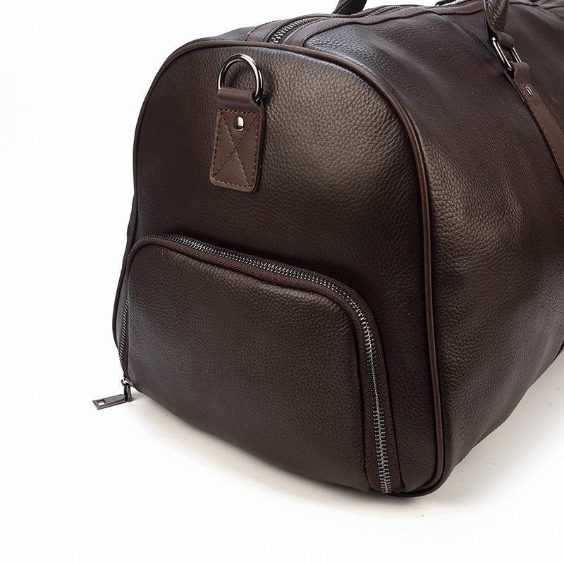 Alaric - Sac polochon de luxe en cuir véritable