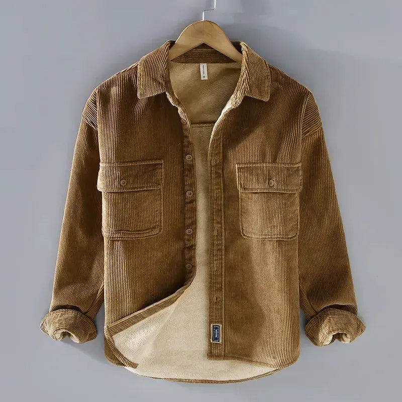 Axel - Veste en velours côtelé avec doublure en polaire, parfaite pour un style décontracté et chaleureux