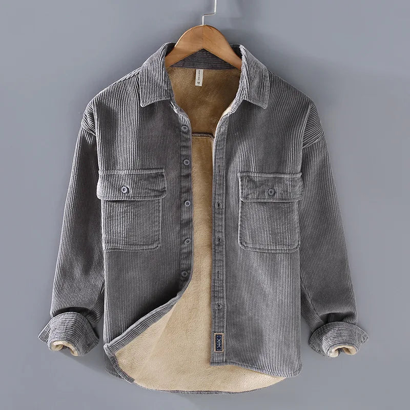 Axel - Veste en velours côtelé avec doublure en polaire, parfaite pour un style décontracté et chaleureux