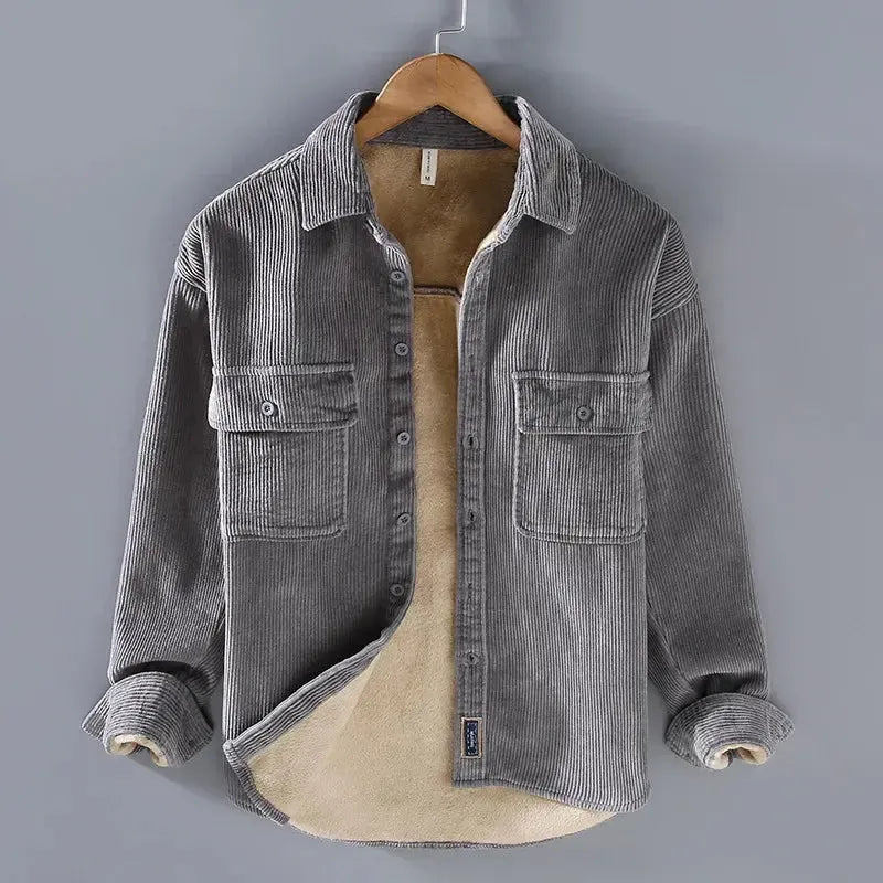 Axel - Veste en velours côtelé avec doublure en polaire, parfaite pour un style décontracté et chaleureux