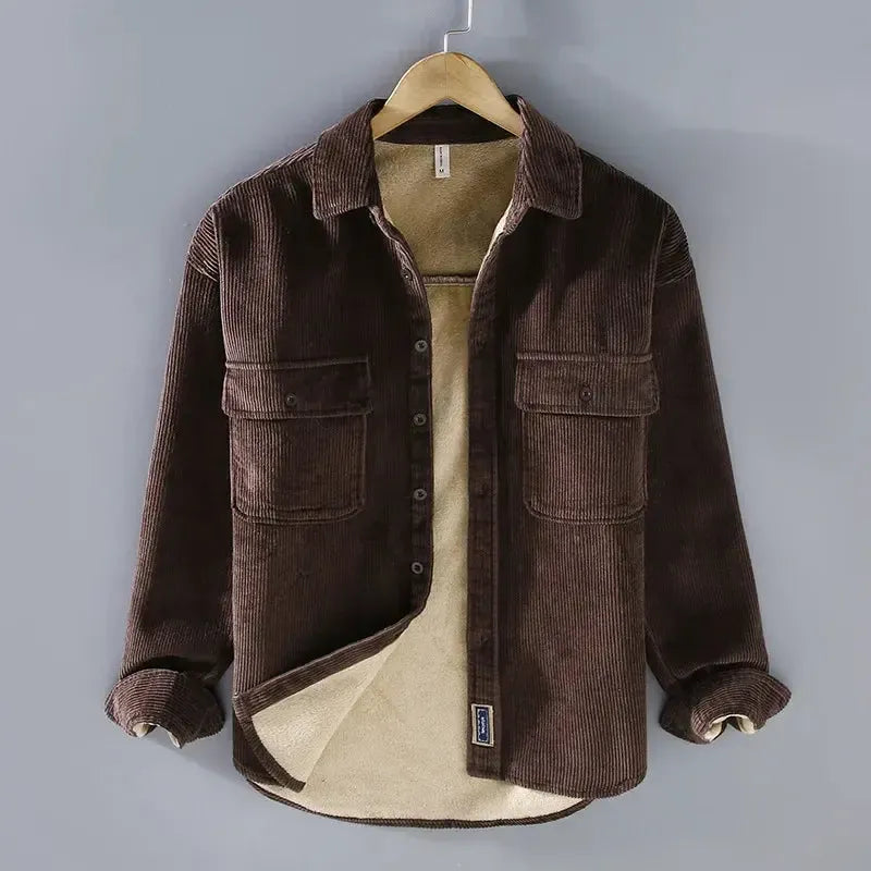 Axel - Veste en velours côtelé avec doublure en polaire, parfaite pour un style décontracté et chaleureux