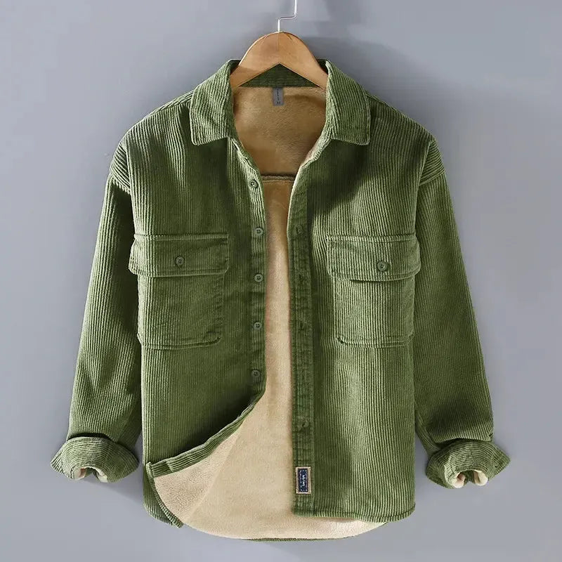 Axel - Veste en velours côtelé avec doublure en polaire, parfaite pour un style décontracté et chaleureux
