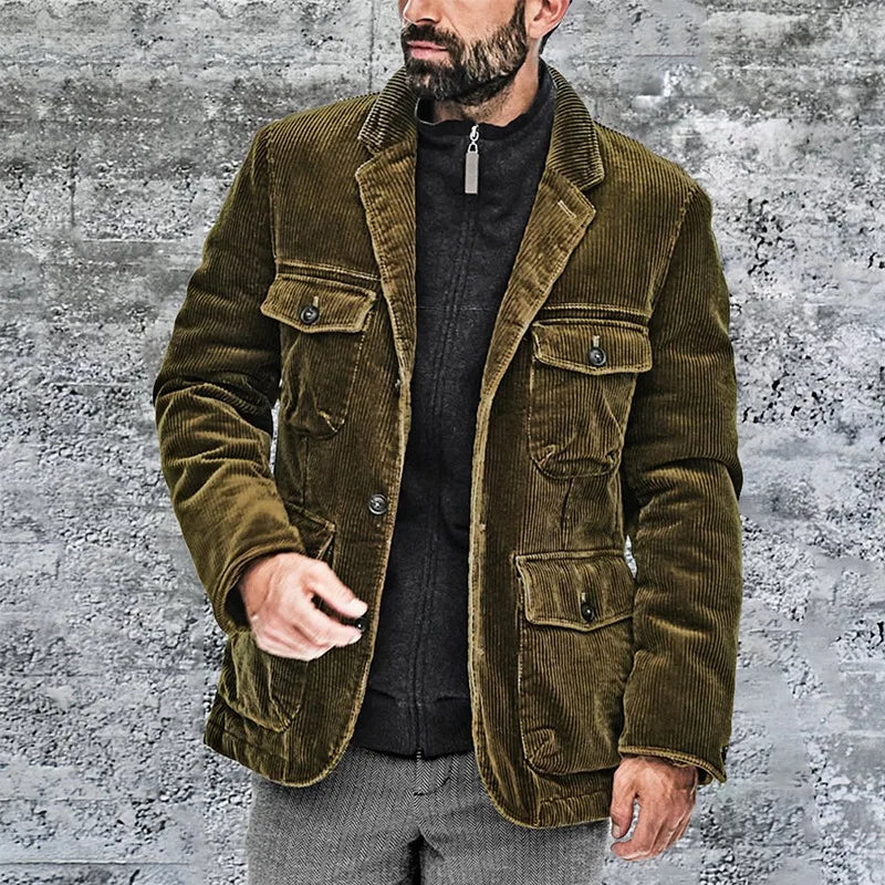 Bertrand - Veste en corduroy pour homme, alliant confort et style décontracté