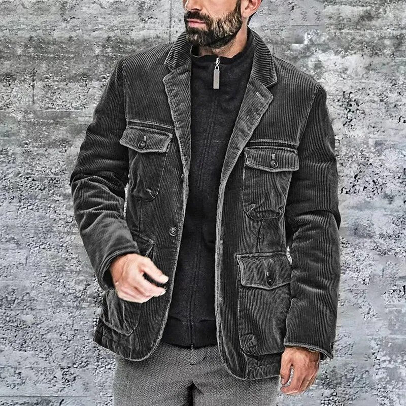 Bertrand - Veste en corduroy pour homme, alliant confort et style décontracté