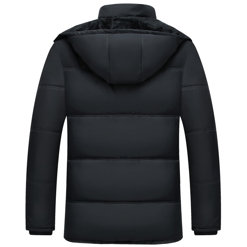 Carlos - Parka Veste d'hiver longue de luxe pour homme avec doublure polaire