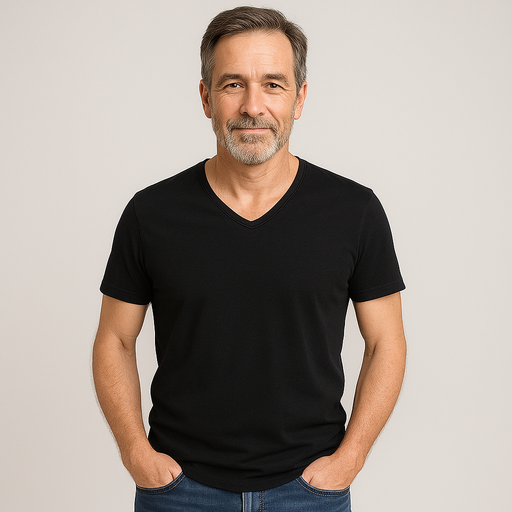 T-shirt classique en coton pour homme – Style intemporel au quotidien
