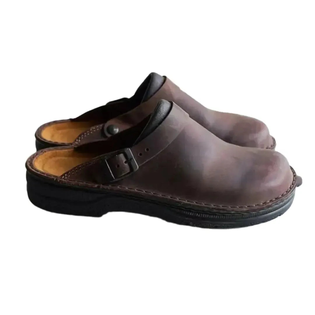 Chaussons homme Lars – Chaussons élégants en cuir, confort premium