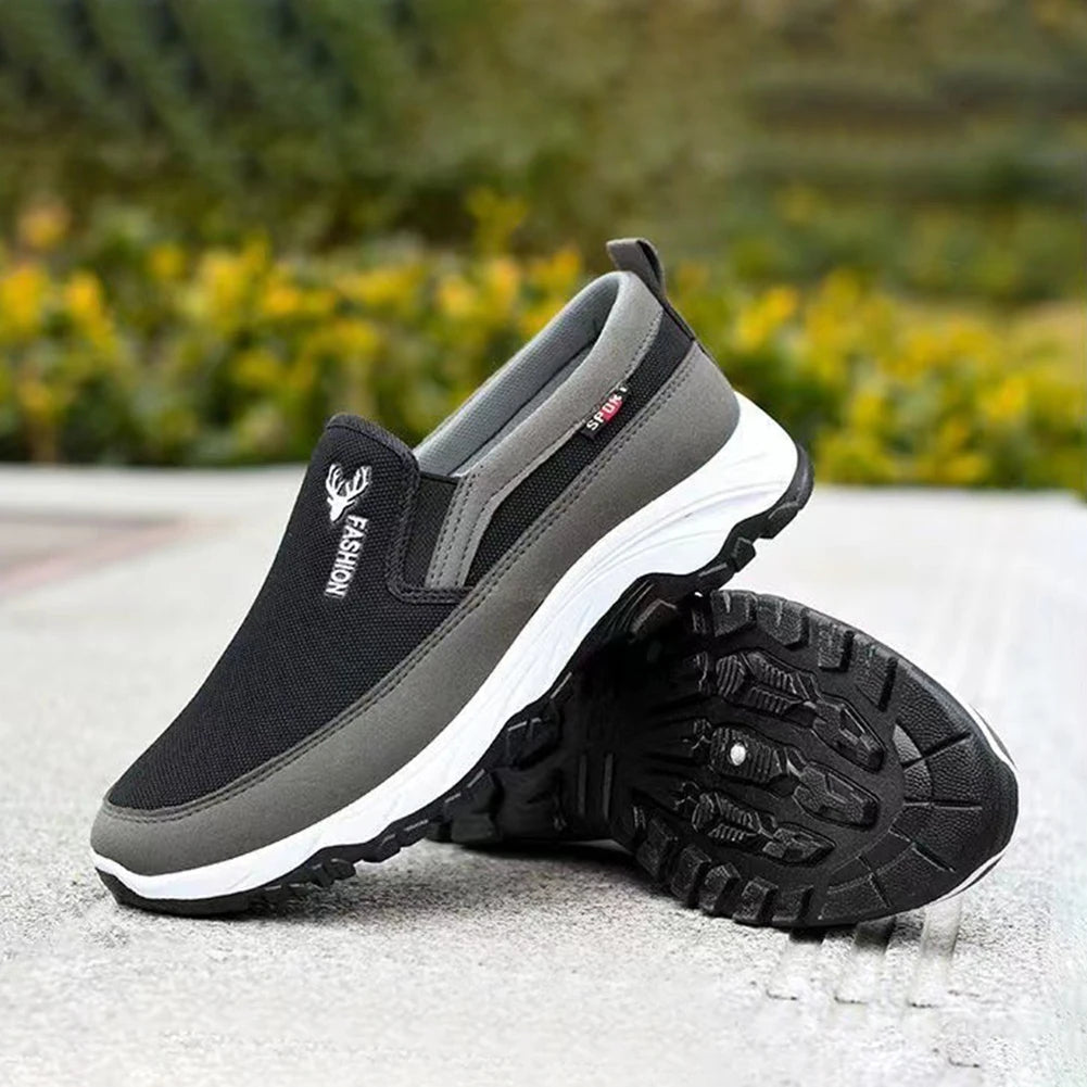 Chaussures de course à enfiler – Baskets légères et amortissantes pour homme