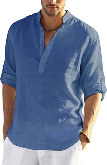 Chemise Homme Col Ouvert, Style Estival Décontracté pour les Vacances