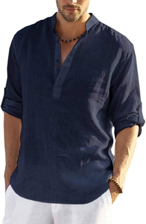 Chemise Homme Col Ouvert, Style Estival Décontracté pour les Vacances