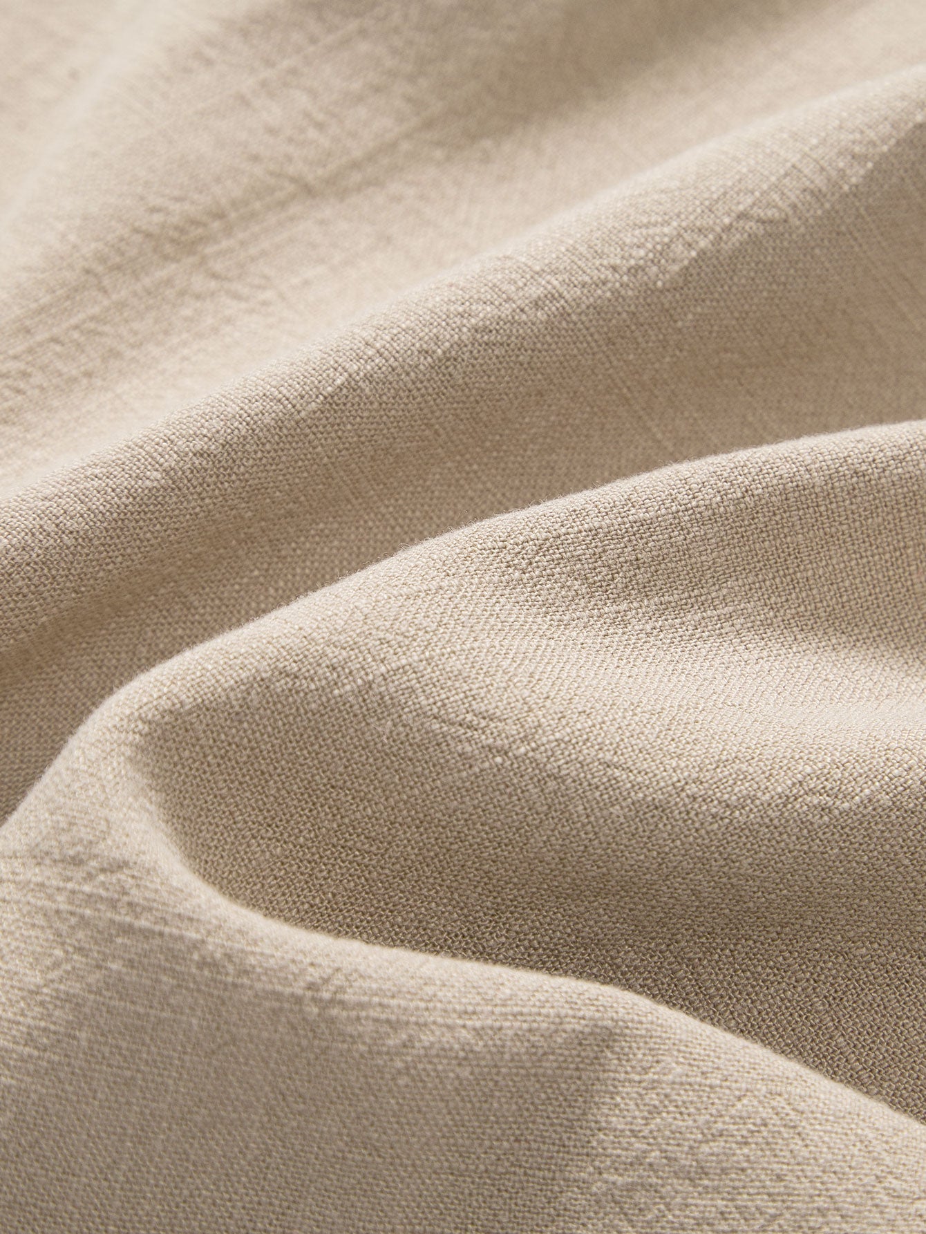 Chemise à col montant en mélange de lin et de rayonne – Tenue d'été décontractée