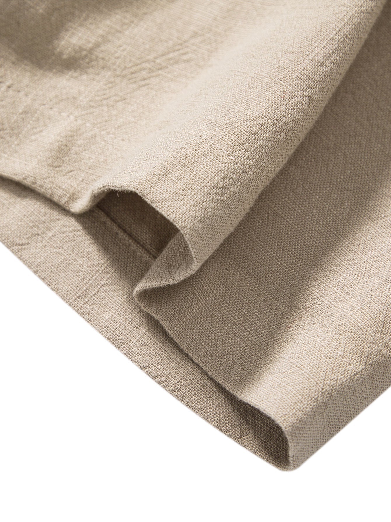 Chemise à col montant en mélange de lin et de rayonne – Tenue d'été décontractée