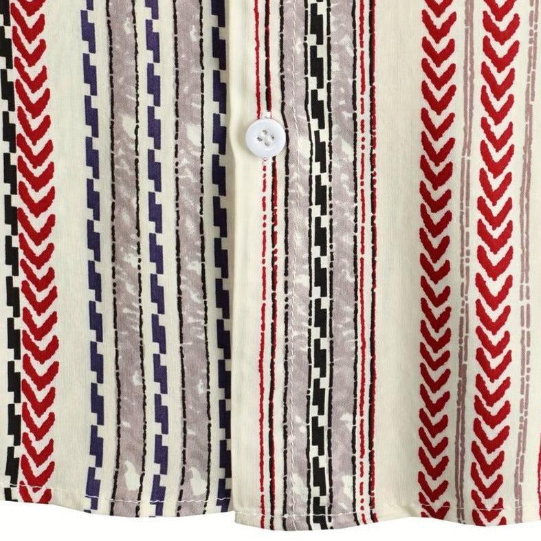 Chemise à rayures asymétriques pour femme – Audacieuse et moderne