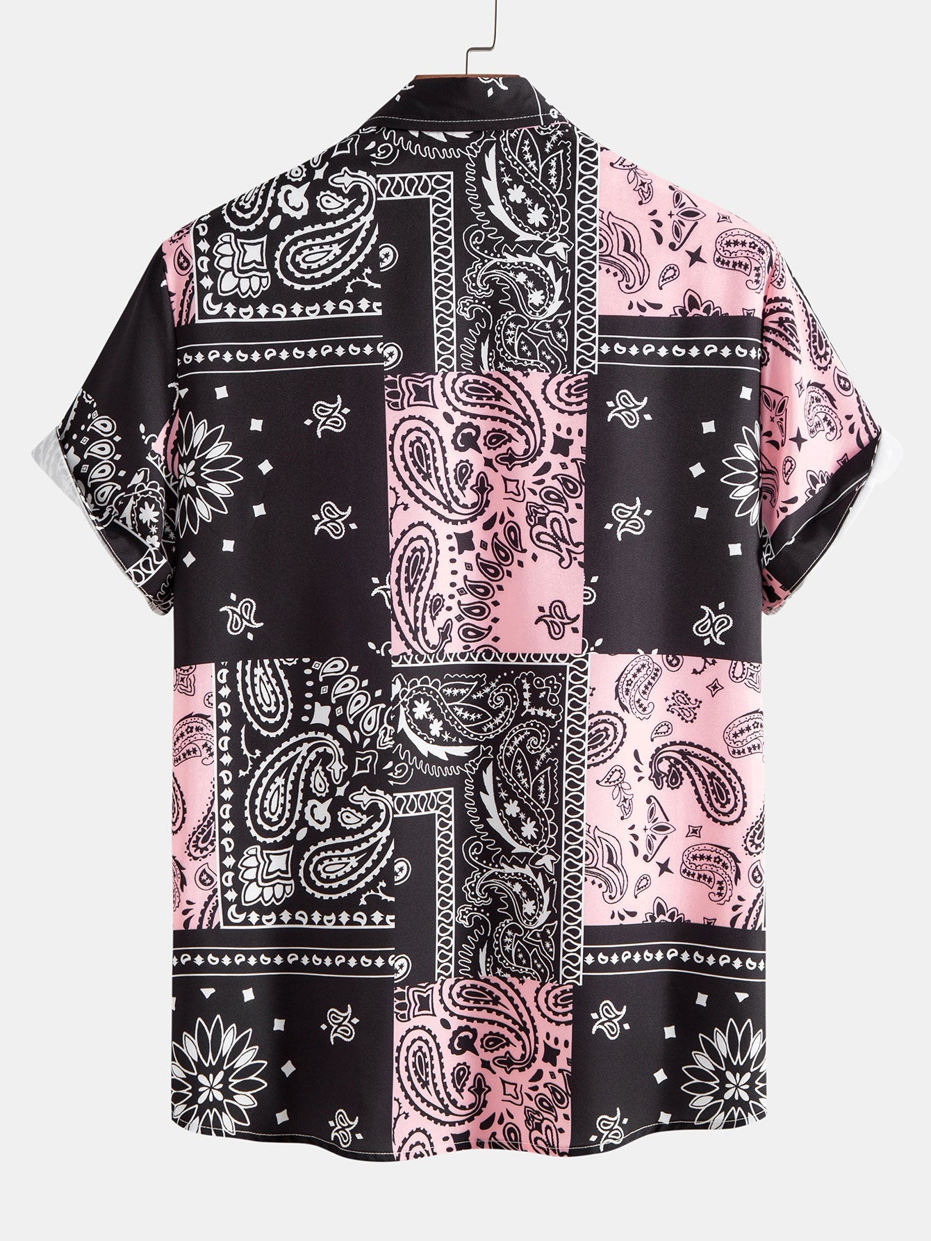 Chemise boutonnée à imprimé cachemire – Tenue décontractée et élégante