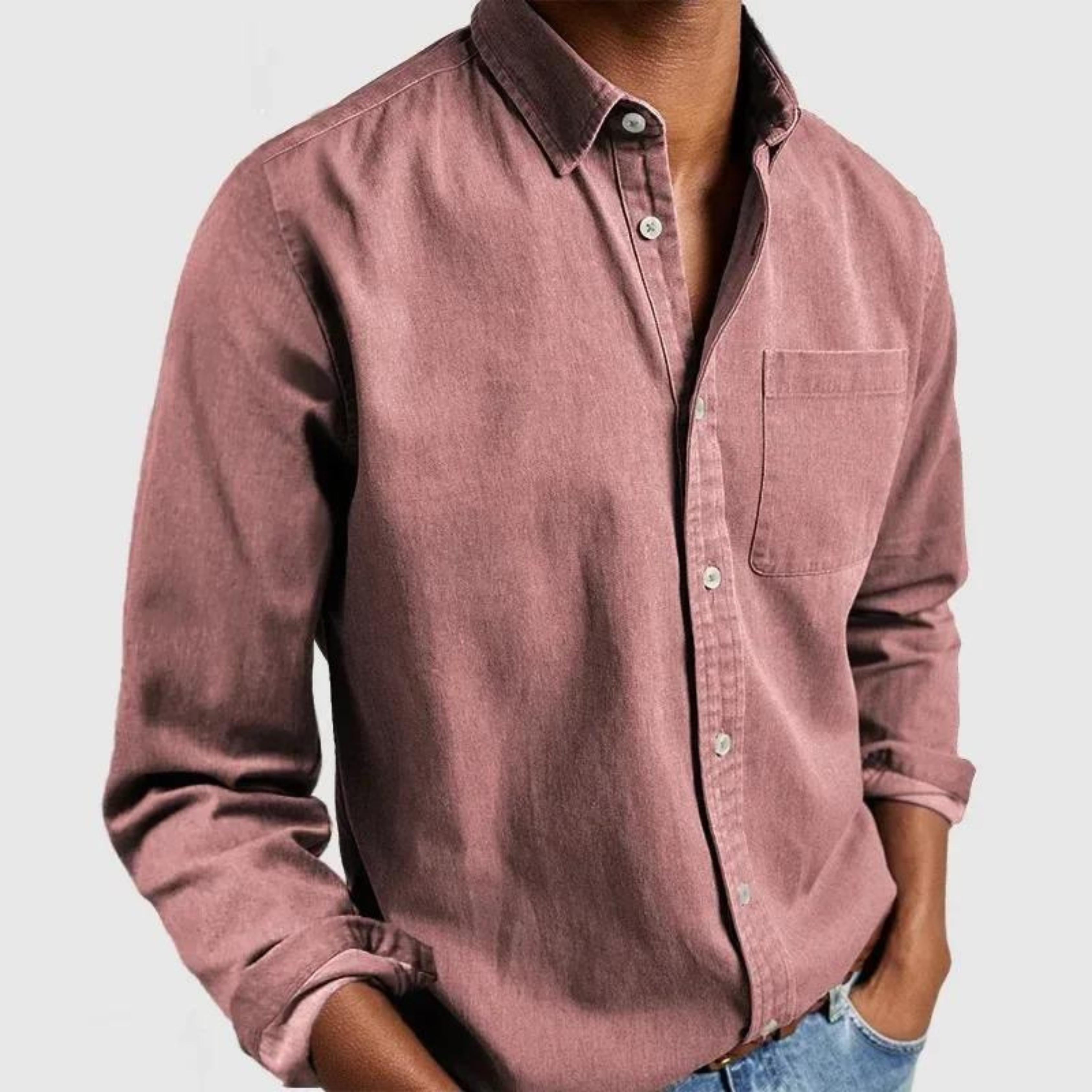 Chemise boutonnée décontractée – Un essentiel intemporel pour homme