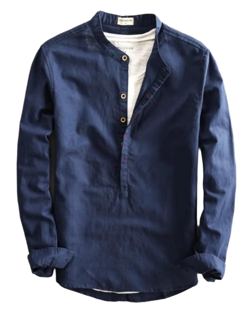 Chemise en Lin Premium pour Homme – Style Estival Léger et Chic