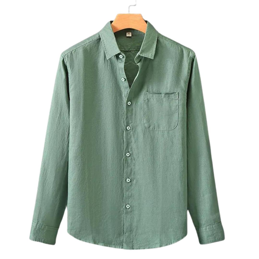 Chemise en lin pour homme – Coupe légère et ajustée pour l'été