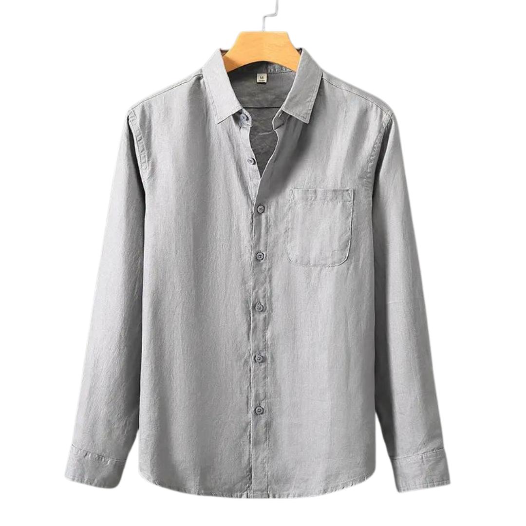 Chemise en lin pour homme – Coupe légère et ajustée pour l'été