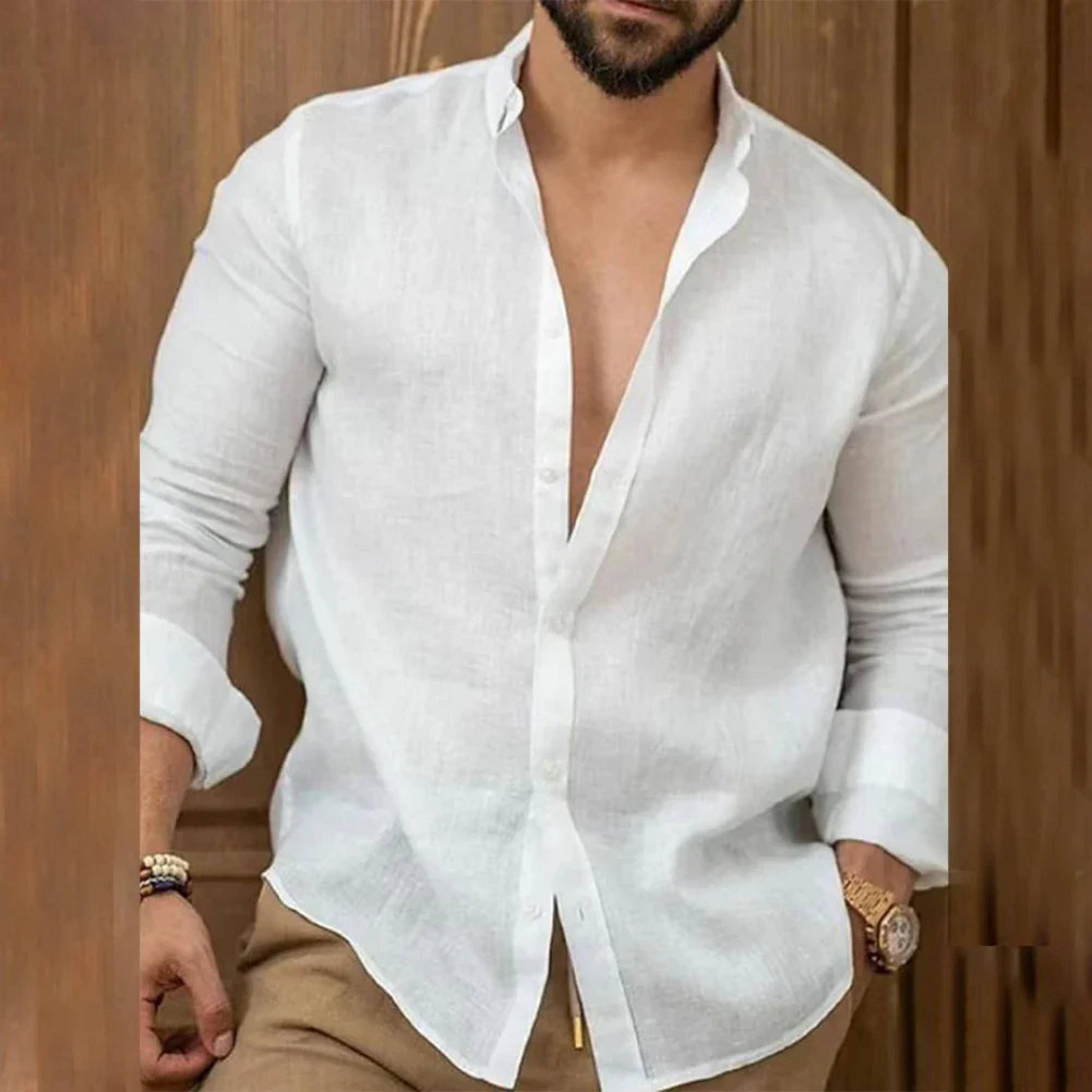 Chemise légère à boutons pour homme – Style estival respirant