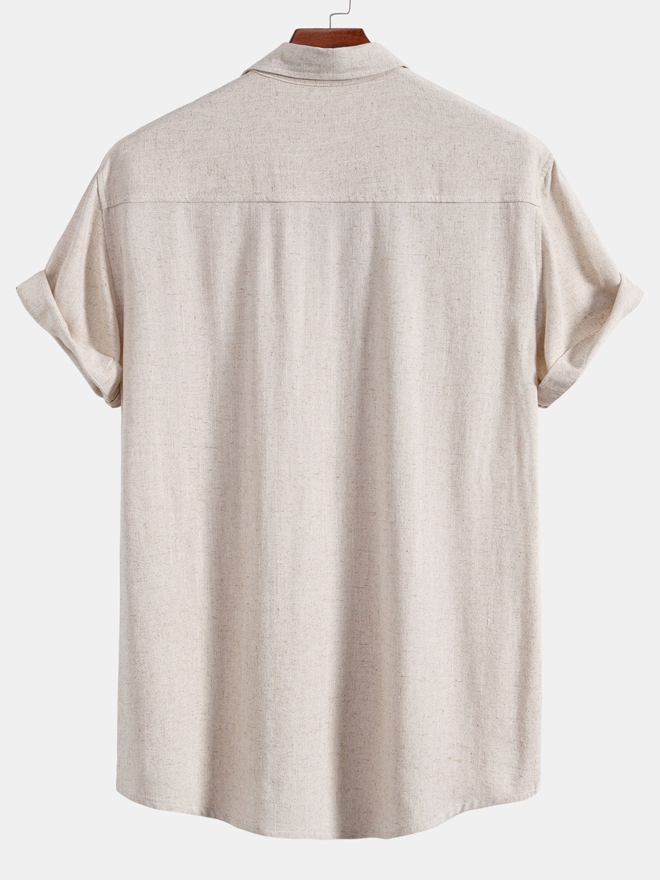 Chemise utilitaire en lin et rayonne et pantalon droit – Ensemble d'été pour homme