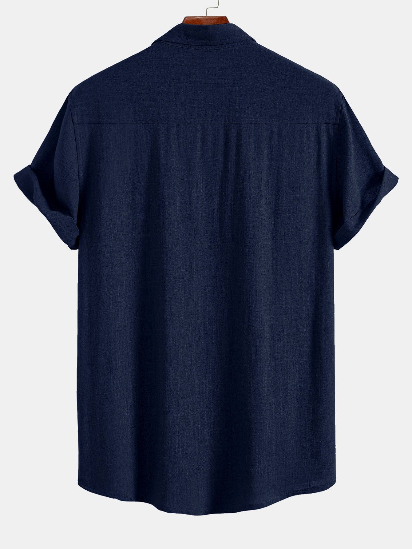 Chemise utilitaire en lin et rayonne et pantalon droit – Ensemble d'été pour homme