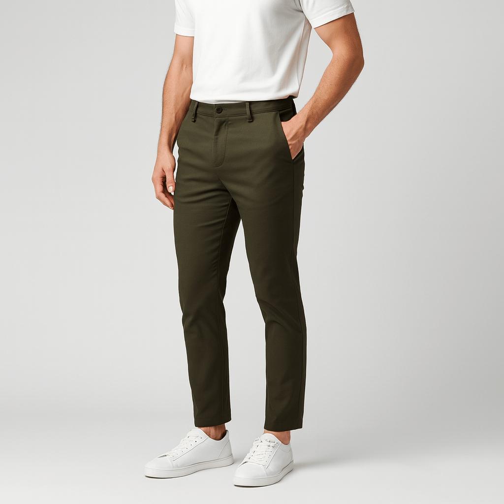 Chinos stretch pour hommes - ajustés, respirants et confortables 4