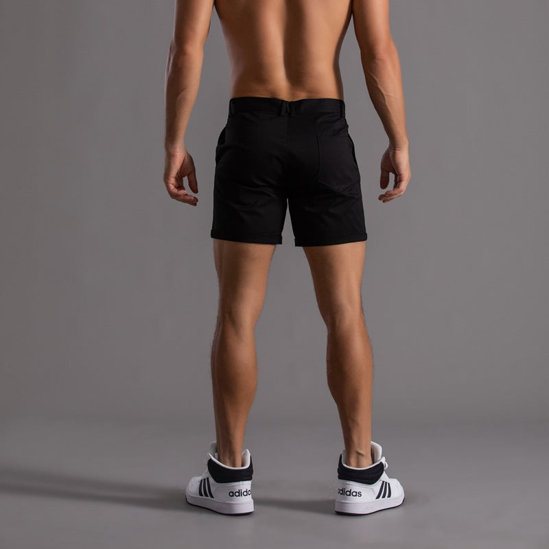 Shorts courts élégants avec style chino pour hommes et confort chic
