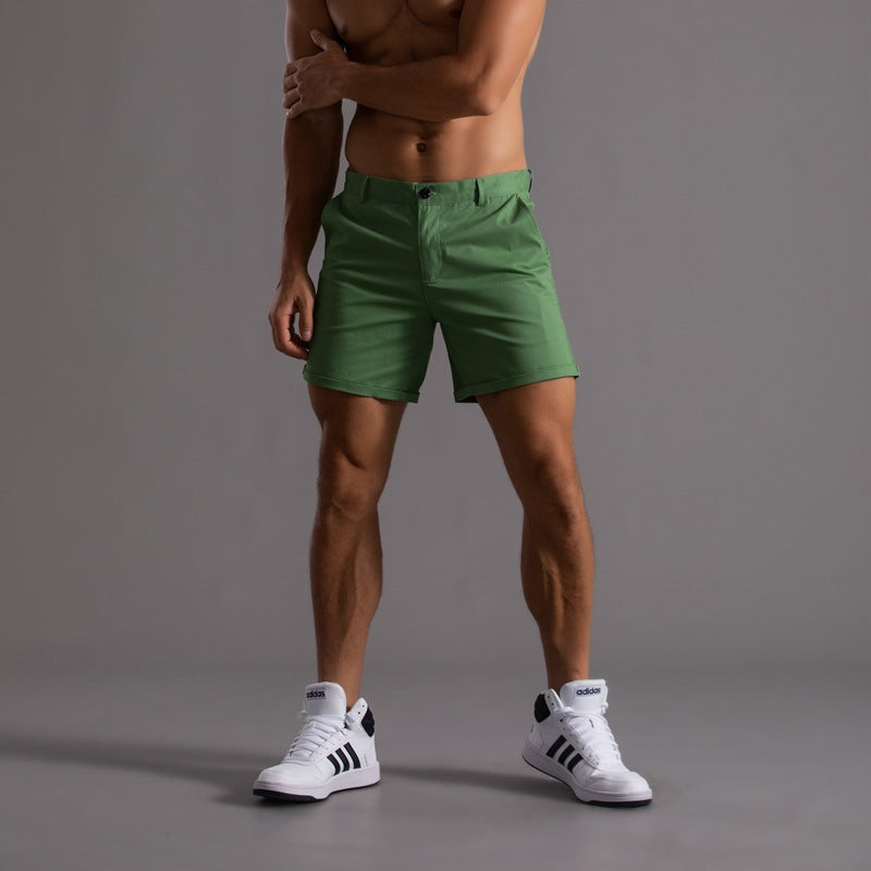Shorts courts élégants avec style chino pour hommes et confort chic