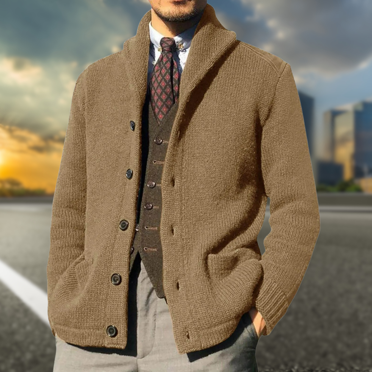 Dimitri - Gilet chic, élégant et polyvalent, parfait pour ajouter une touche de sophistication à votre tenue